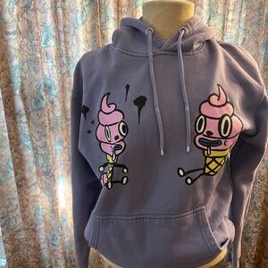 Purple Ice Cream Graphic Kids Hoodie